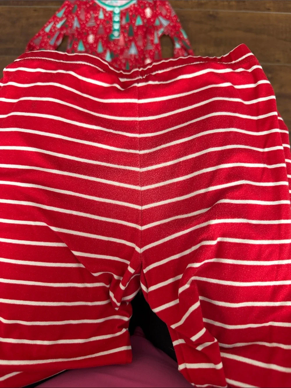 Matilda Jane Red and Teal Holiday Tree Pajama Set